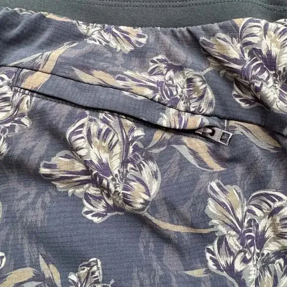 Athleta Trekkie North Printed Jogger Olive Floral Size 6 Lightweight Hiking - Picture 7 of 9